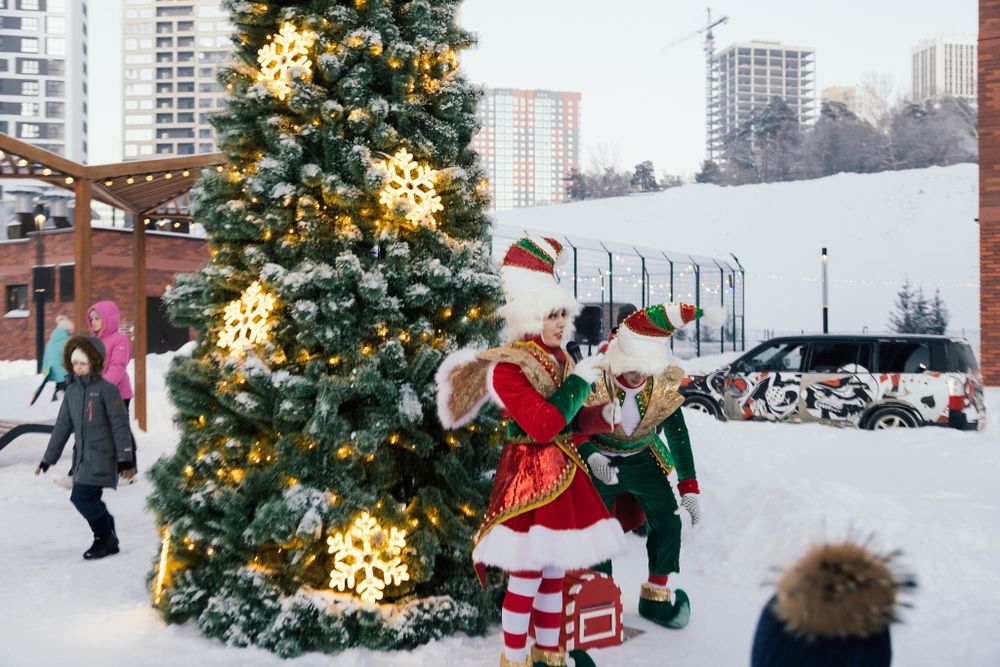 Уличная елка каркасная "Уральская сосна" (Леска) от 4 до 30 м