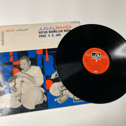 Винтажная виниловая пластинка LP Ustad Bismillah Khan And Prof. V. G. Jog Shehnai And Violin (Jugalbandi) (Индия 1975) Индийская Музыка