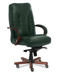 Кресло для руководителя Tango A зеленая кожа