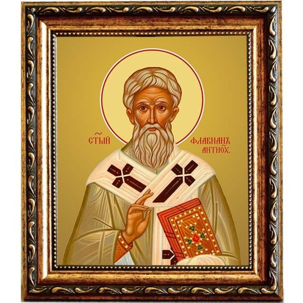 Флавиан, архиепископ Антиохийский, святитель. Икона на холсте.