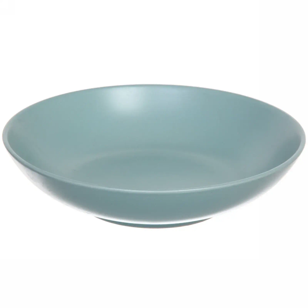 Тарелка керамическая 19*4.7см «Матовая глазурь» глубокая, нежная мята