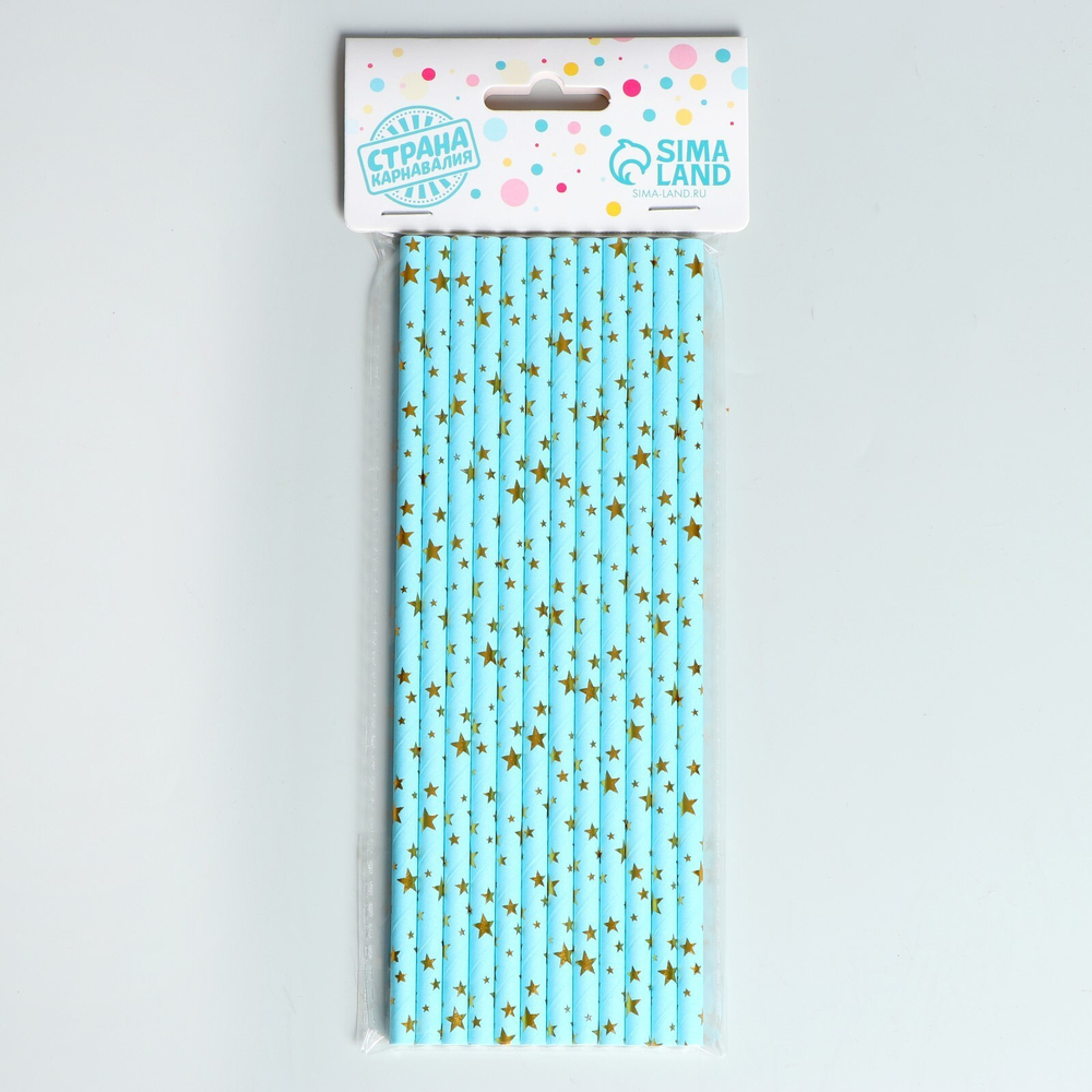 Трубочки для коктейля в асс., набор 12 шт.