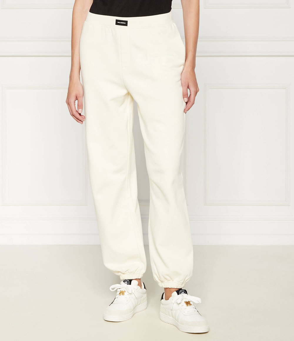 Спортивные штаны Karl Lagerfeld - экрю(245W2113)