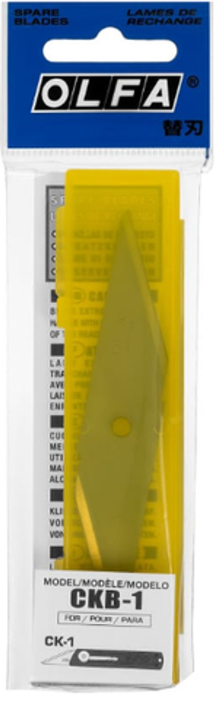 Лезвие сменные, OLFA для ножа CK-1, 18(35)х98х1мм, 2шт