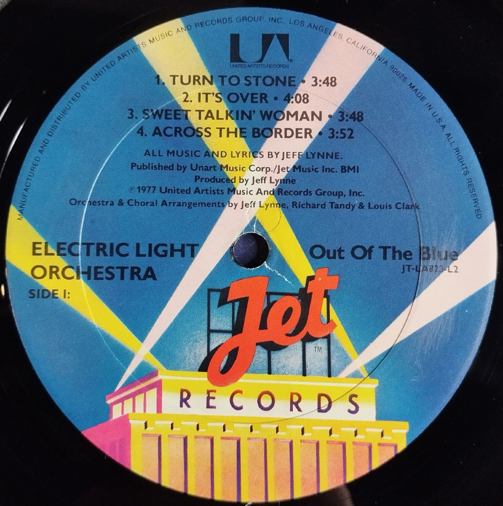 Винтажная виниловая пластинка LP Electric Light Orchestra Out Of The Blue (USA 1977) Mr. Blue Sky
