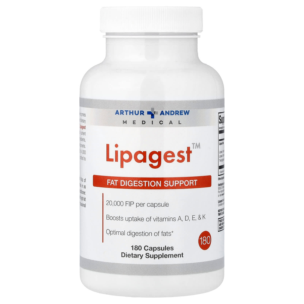 Arthur Andrew Medical, Lipagest™, 180 капсул