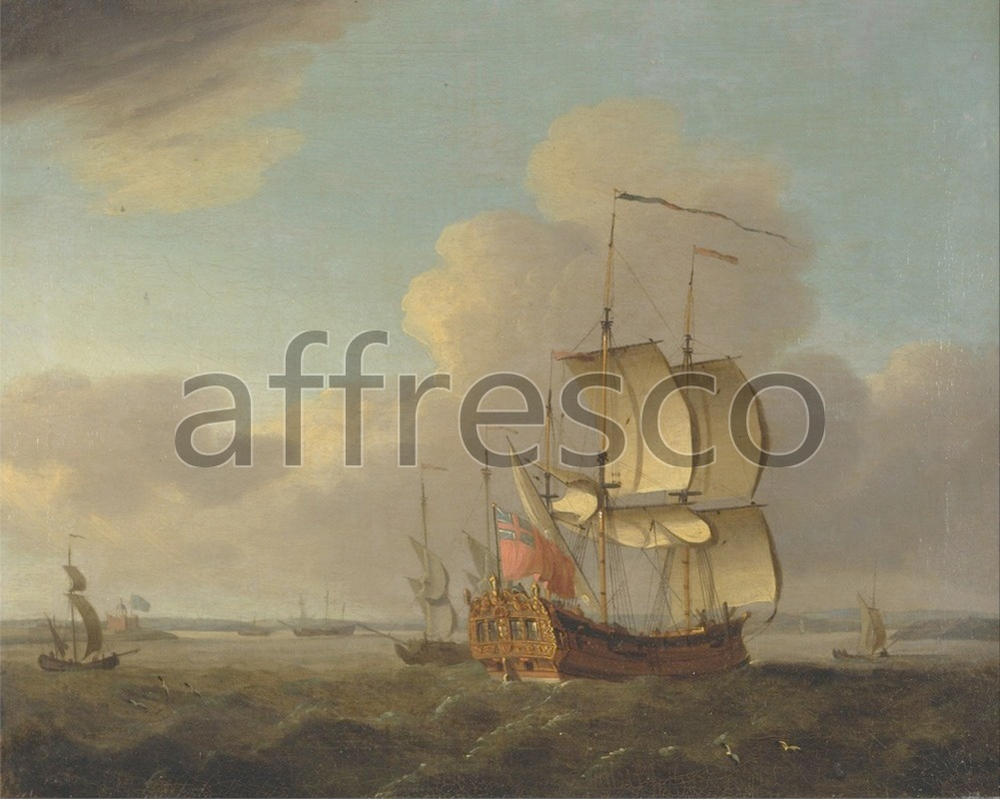 Фреска Thomas Mellish, Shipping in the Thames Estuary
