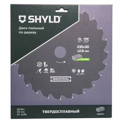 Диск пильный по дереву SHYLD 235х30мм 24Т (20220)