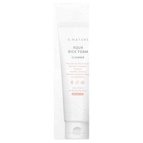 S.NATURE, Очищающая пенка с рисом и водой, 80 мл (2,7 жидк. Унции)
