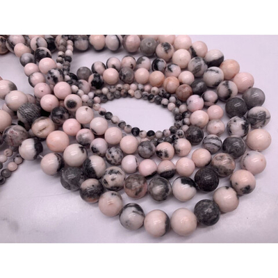 16141 Яшма розовая, шар гладкий, 8мм, нить 19см