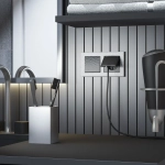 Выключатель одноклавишный Hammer (черный) W1210008