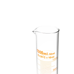 Цилиндр мерный стеклянный с носиком, 1000 мл, на круглом стеклянном основании