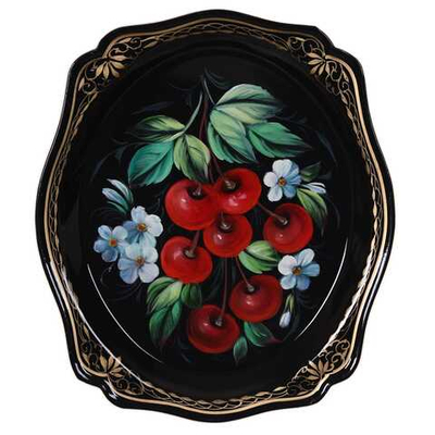 Zhostovo metal tray A3D280225222