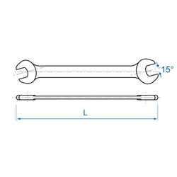 KINGTONY (1110MR) Набор рожковых ключей, 6-28 мм, 10 предметов