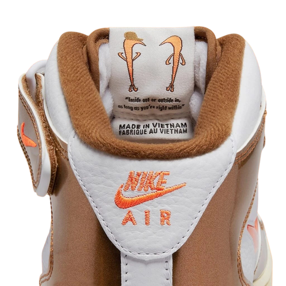 Кроссовки Nike Air Force 1 Mid QS White/Brown
