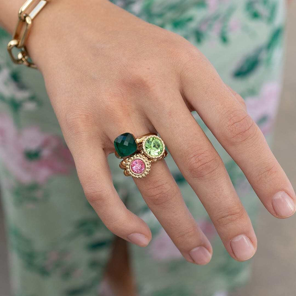 Серьги Qudo Firenze emerald 300095 G/RG
