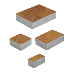 Тротуарная плитка МЮНХЕН - Листопад гладкий Каир, комплект из 4 видов плит