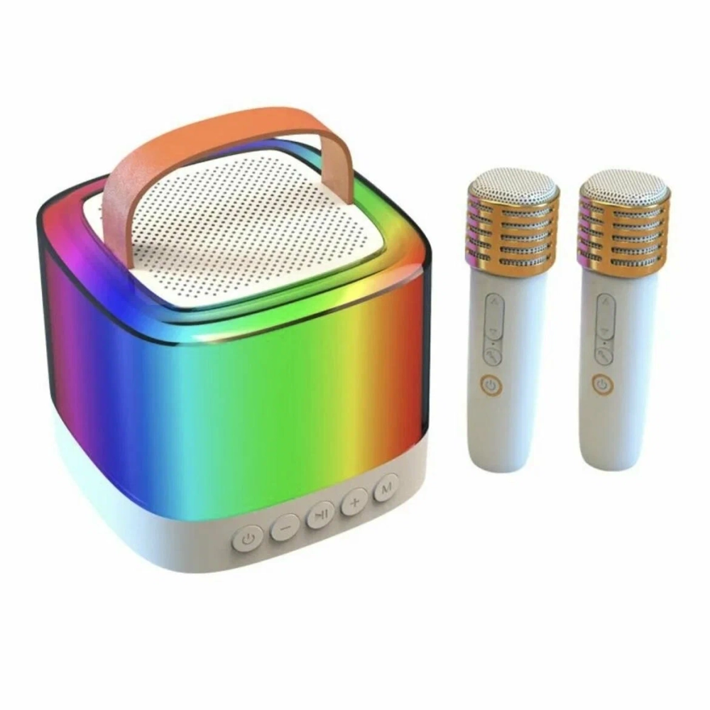 Bluetooth портативная караоке колонка 2 микрофона