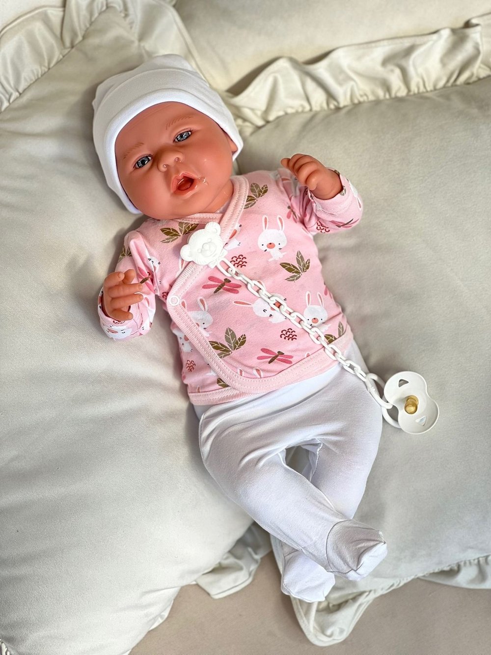 Кукла Реборн Marina and Pau 45cм Martina мягконабивная (M3138)