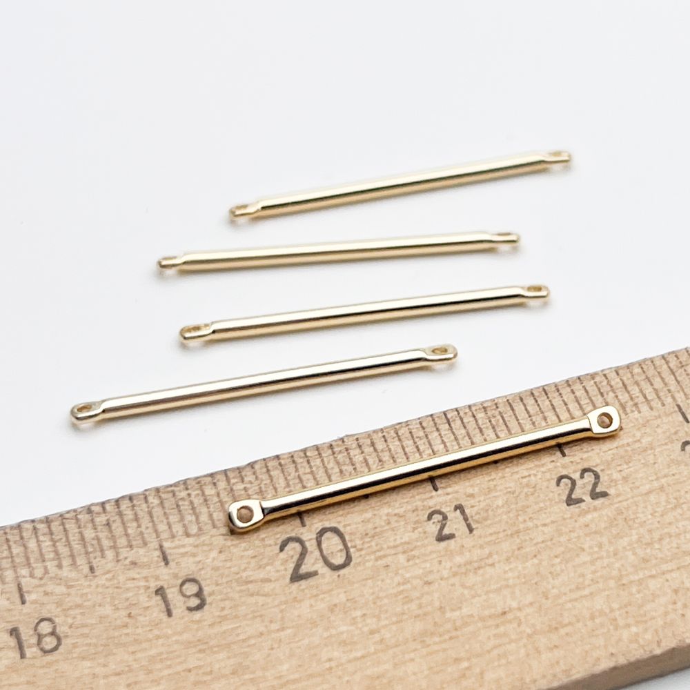 Коннектор Палочка, цвет золото, размер 30 мм, толщина 1,6 мм, цена за 1 шт