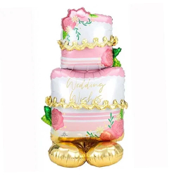 Шар напольный Торт свадебный, под воздух, 149см