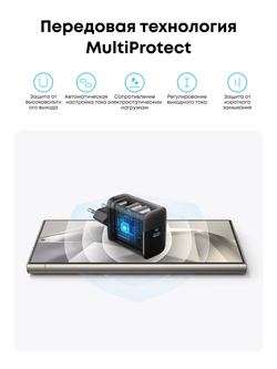 Зарядное устройство Anker 45 Вт с кабелем 1,5 м 5A E-mark, черный (B2653311)