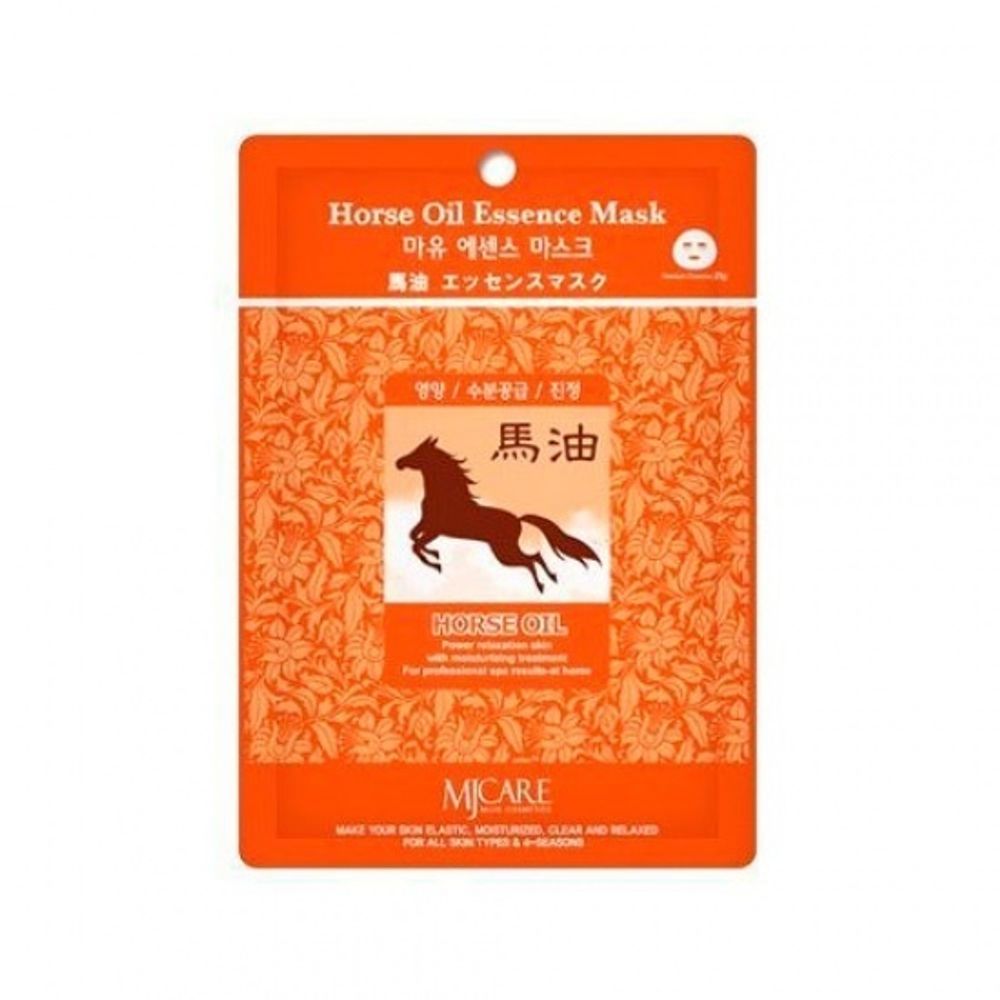 Тканевая маска для лица конский жир MIJIN HORSE OIL ESSENCE MASK