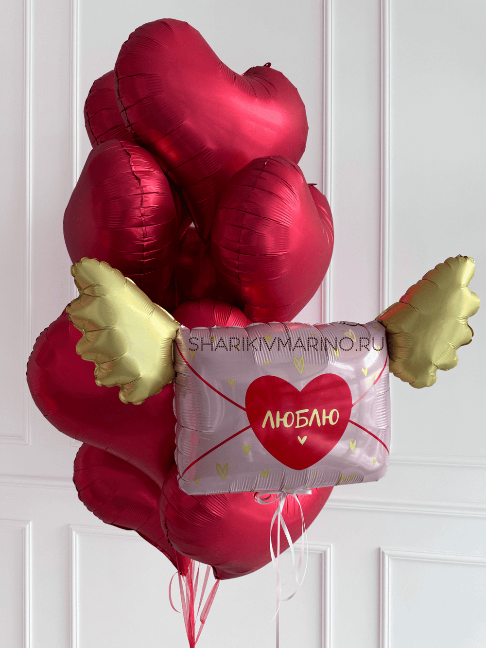 Букет фольгированных шаров «Любовное послание»
