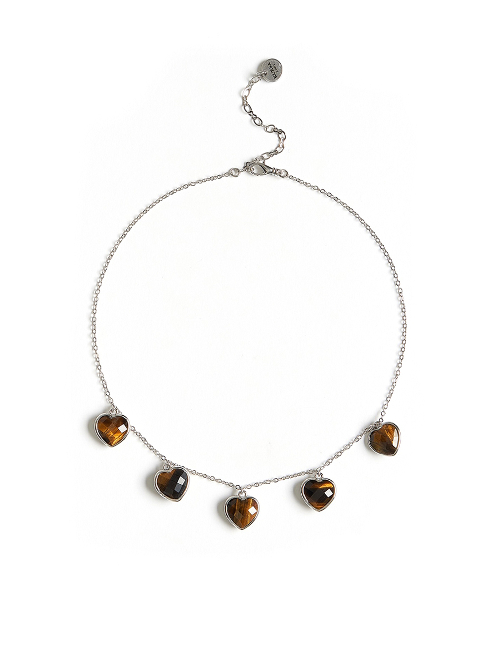 Чокер "Amour" с тигровым глазом Silver