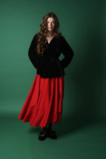 Рубашка на запах из бархата, "Пока часы 12 бьют" ПРЕДЗАКАЗ