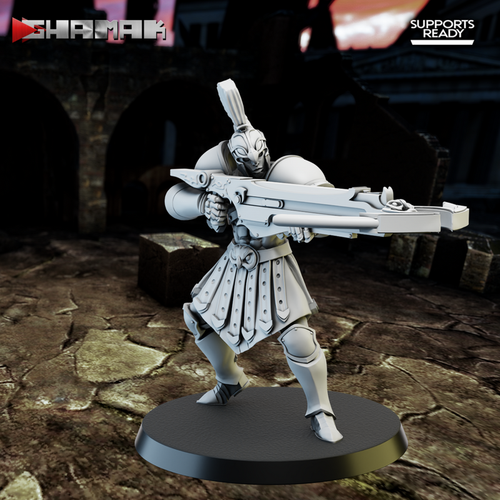 Grand Alliance Order Stormcast Eternal Vanguard-Raptors Воитель с арбалетом №3 миниатюра для dnd, днд, pathfinder, фентези, Настольная игра, НРИ, Варгейм, РПГ