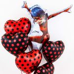 F Шар фигура "Леди Баг" 33"/84 см (БГ-30)