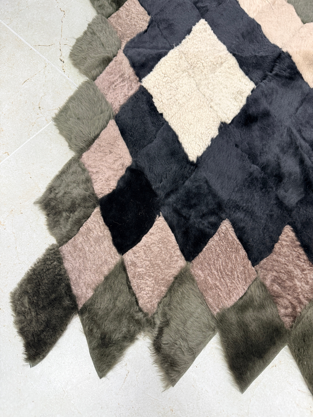 Покрывало меховое ковер из шкуры овчины