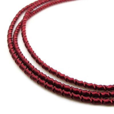 Канитель мягкая, фигурная KAN/LB, 2 мм, матовый, т.бордовый