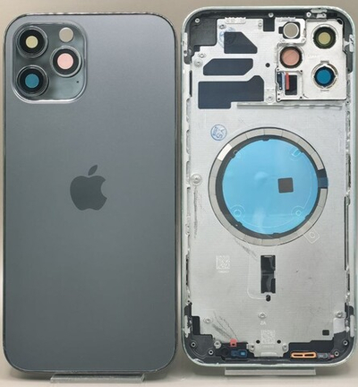 Корпус iPhone 12 Pro MAX Black/ Graphite/ Графит/ Черный ориг