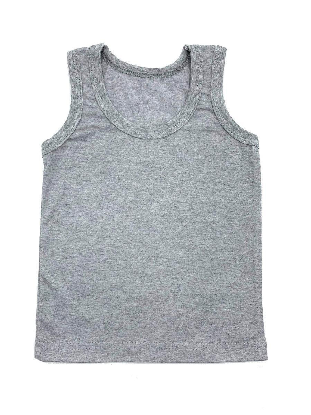 Майка детская р.110-116 серый меланж (Ваш трикотаж) 00311, 1 шт.