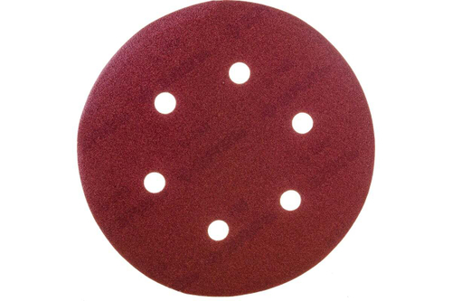 Круг шлифовальный СТАНДАРТ (5 шт; 150 мм; 6 отв; Р180) Зубр 35350-150-180