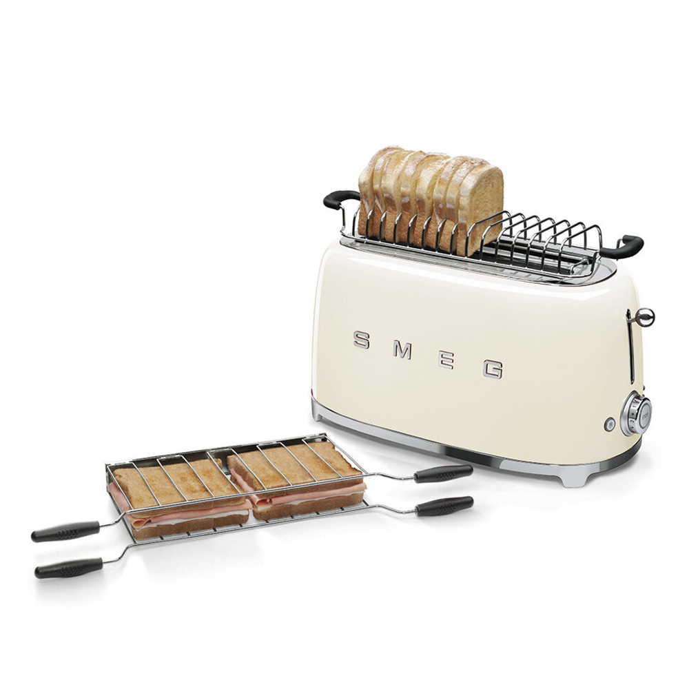Тостер на 4 ломтика Smeg TSF02CREU