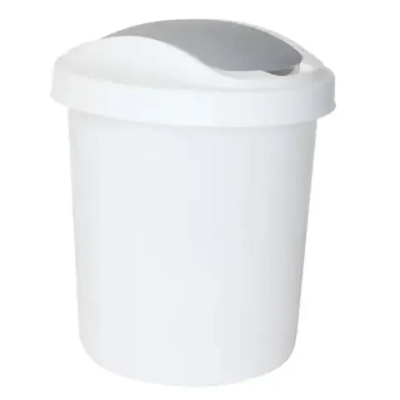 Контейнер для мусора Ориджинал 12 л белый (комплект 8 шт)