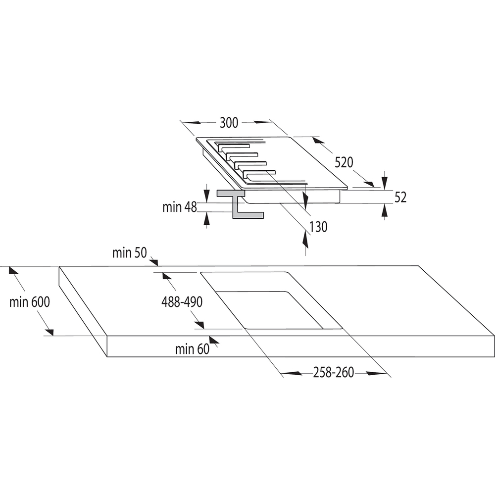 Газовая варочная панель Gorenje GC321B