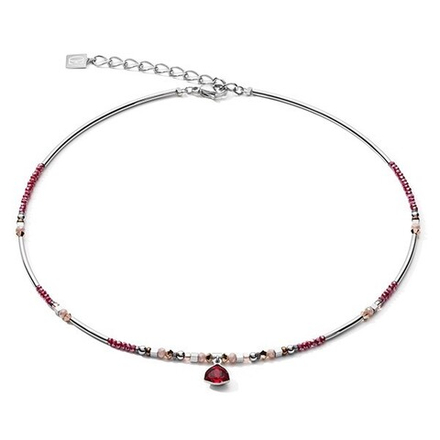 Колье Coeur de Lion Pendant Curvy Triangle Red 5032/10-0300