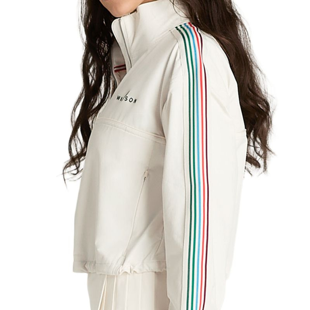Женская Кофта теннисная Wilson Davenport Popover Woven - sandrift