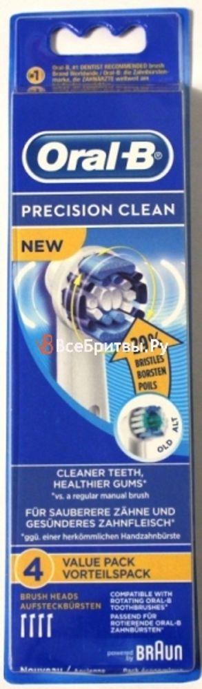 Oral-B сменные насадки Precision Clean 4шт