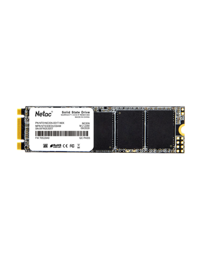 Ssd накопитель Netac SSD N535N 1TB M.2 2280 SATAIII 3D NAND, R/W up to 560/520MB/s, TBW 560TB, 3y wty