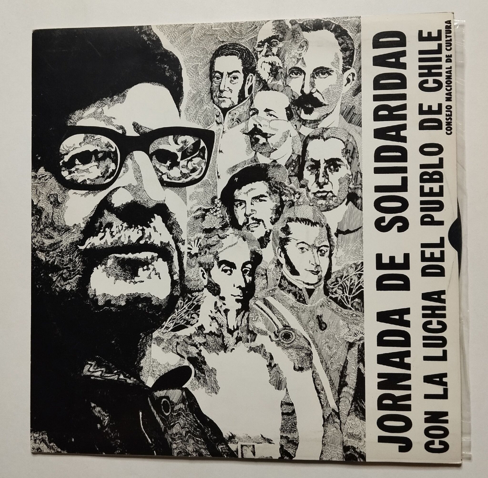 Винтажная виниловая пластинка LP Jornada De Solidaridad Con La Lucha Del Pueblo De Chile (Cuba 1974)