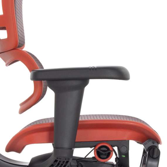 Кресло FALTO Ergohuman Ultra X9 GAMING с подножкой ( чёрный/ КРАСНЫЙ каркас /сетка Equator Red )