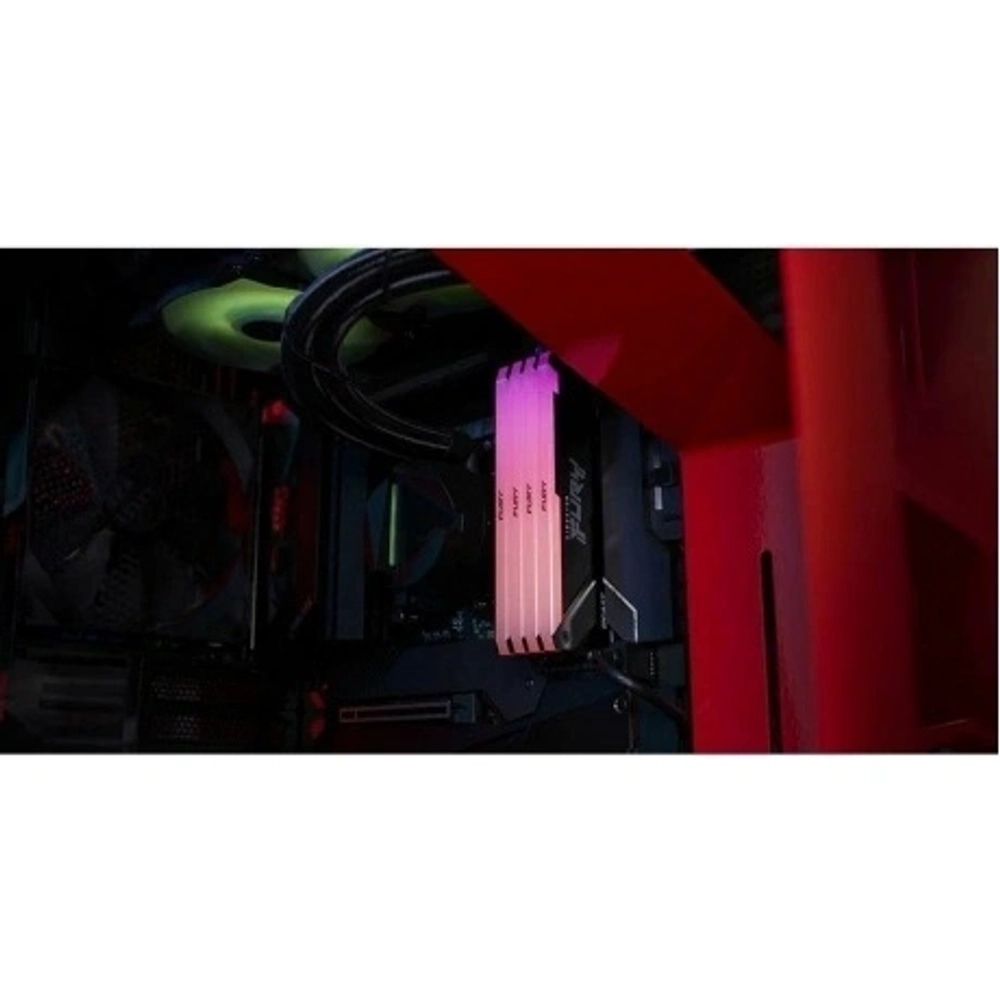 Память оперативная Kingston 32GB 3200MT/s DDR4 KF432C16BB2AK4/32 CL16 DIMM (Kit of 4) FURY Beast RGB