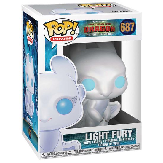 Фигурка Funko POP! Movies How to Train Your Dragon 3 Light Fury (687) 36369 / Фигурка Фанко ПОП! по мотивам мультфильма "Как приручить дракона 3", Дневная Фурия