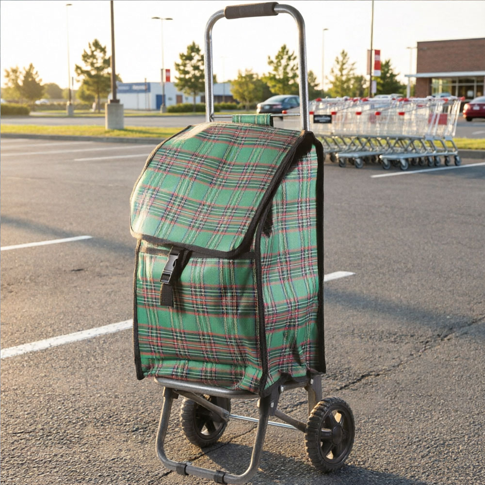 Тележка с сумкой D203 "Клетка" 30кг