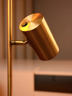 Торшер напольный современный с двумя плафонами